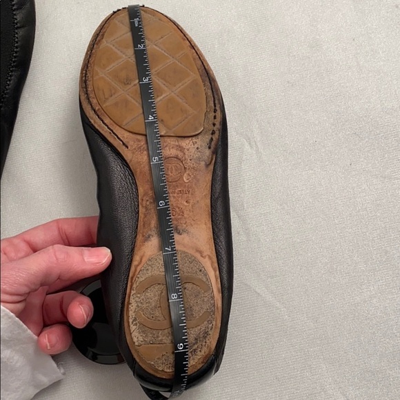 Chanel black classic elastic ballet flats 7 - Picture 10 of 15